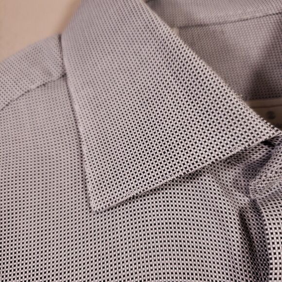 Ermenegildo Zegna Shirt Mens SIZE 16/41 Gray Button French Cuff Long Sleeve - Picture 6 of 12